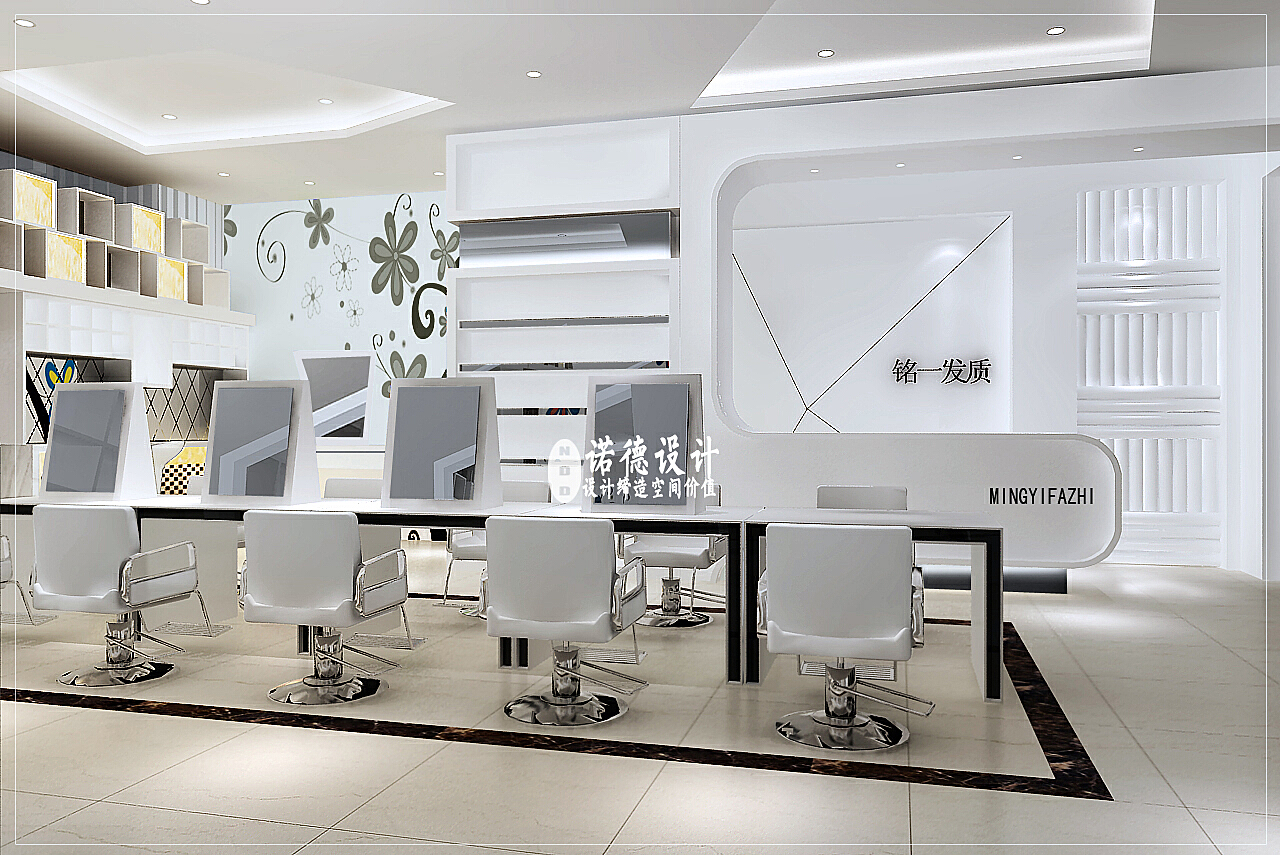 科技與美學(xué)完美融合，最新美發(fā)店設(shè)計圖展示