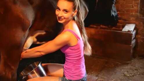 挪威女演員擠奶日常，愛與陪伴的小趣事