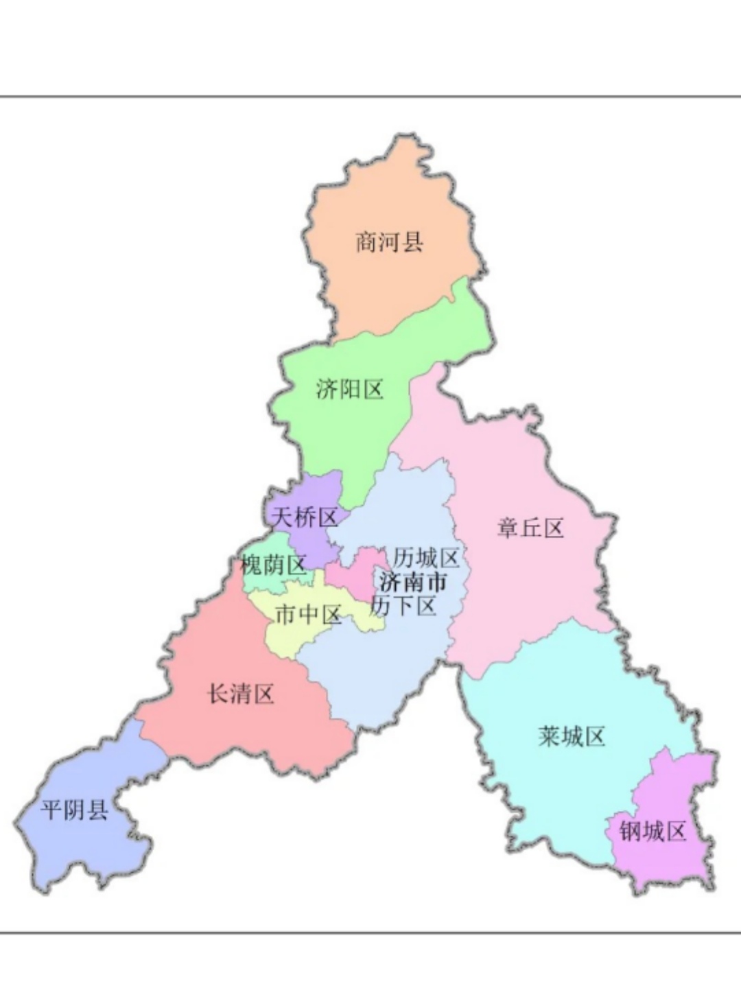 濟(jì)南市最新區(qū)域劃分圖，城市探索之旅啟程